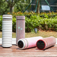 Gobelet intelligent isolé avec diamants en acier inoxydable de luxe personnalisé de 500ml Bouteille d'eau avec strass
