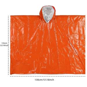 Impermeable Multifuncional para Exteriores, Portátil, para Primeros Auxilios, Largo, para Ciclismo, Grueso, Reflectante, Impermeable, para Emergencias, Senderismo - Product Image 2