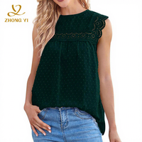 Blusas de mujer Proveedor de ropa Fabricante de China Tela de algodón suave personalizada Tela blanca Camisa de encaje informal Tops