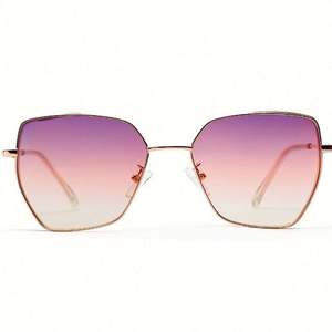 Gafas de Sol Cuadradas de Metal con Degradado Vintage para Mujer, Protección UV400, Última Moda 2020 - Product Image 3
