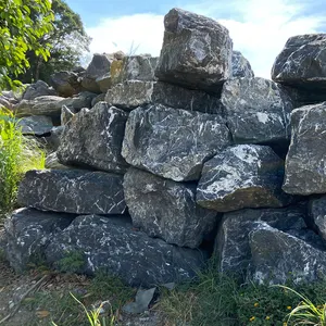नई उद्यान सजावट जापानी बागवानी सजावट प्रकृति काले संगमरमर परिदृश्य रॉक पत्थर