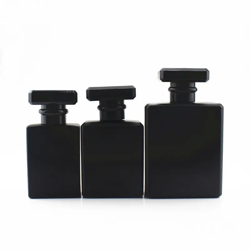 Black perfume bottle 30ml/50ml/100ml perfume bottle supplier
