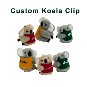 Wholesale Custom Plush Clips Cute <strong>Koala</strong> Stuffed <strong>Toys</strong> <strong>Soft</strong> <strong>Koala</strong> Clip Adorable Mini Animal Clip Ornament for Decor and Gift - Product Image 1