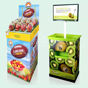 Étagères de présentation de fruits et légumes en carton ondulé pour supermarchés et magasins de détail - Product Image 4