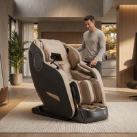 Fauteuil de massage intelligent Zhouqi, mécanisme 3D, zéro gravité, avec musique Bluetooth et charge sans fil