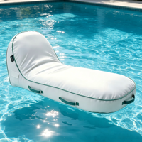Fauteuil gonflable recouvert de tissu, chaise flottante pour piscine extérieure