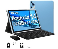 Tablet Android Berkualitas Baik 10.1 inci 12+512GB OEM Berkualitas Baik Dual Sim Card 5G Android 13.0 Octa-core Tablet Bisnis