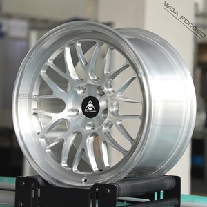 ล้อแม็กซ์ WOA FORGED ขอบ 17 18 19 20 21 นิ้ว แบบฟูลบรัชสีเงิน ดีไซน์เรโทรเมช 4x100/5x100/5x112/5x114.3 5x120 สำหรับรถยนต์นิสสัน ซิลวิโอ S13/S14/S15 - Product Image 1