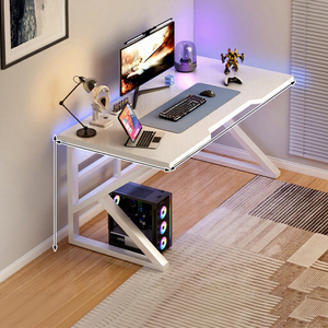 Bureaux d'ordinateur pour e-sport personnalisés Rui Tong en gros, bureaux de jeu en métal MDF, <span class=keywords><strong>étagère</strong></span>s, grande table de jeu, assemblage requis pour le jeu - Product Image 3