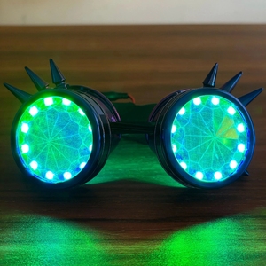 2024 nuevas gafas LED recargables a todo Color Rainbow Spectrum gafas para actuación <span class=keywords><strong>DJ</strong></span> <span class=keywords><strong>Rave</strong></span> Eye disfraz para fiestas de Club nocturno - Product Image 6
