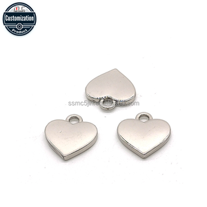 مصنع الجملة سبائك الزنك قلادة قلادة تصميم ثقب واحد مع الحب علامة القلب لصنع المجوهرات ديي المواد المعدنية - Product Image 3