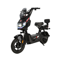 Vélo électrique miniature 48V 60V 350W 500W 2025, directement de l'usine, pneu à vide de 14 pouces, 2 places, vélo électrique urbain, scooter