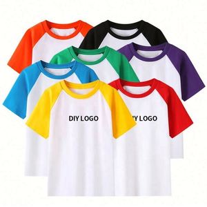 High Quality Soft Cotton Materials T <b>Shirts</b> for Kids Matching Color Children Round Neck T <b>Shirts</b> With Custom Logo - Product Image 2