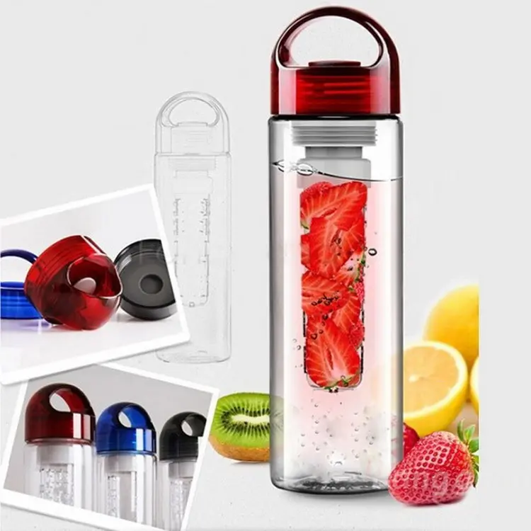 Fruit infusion Tritan Water Bottle Large Water Bottle infusion for More Flavor Durable BPA Free With Flip Top Lid Leak Proof