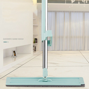 Outils de nettoyage de maison très vendus : Serpillière à long manche, nettoyage à plat à 360 degrés, accessoires de nettoyage en microfibre pour sols - Product Image 4