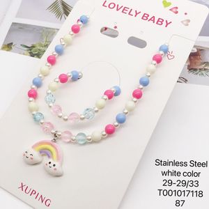 ชุดเครื่องประดับ XUPING <span class=keywords><strong>สร้อย</strong></span>คอ/<span class=keywords><strong>สร้อย</strong></span>ข้อมือรูปดอกไม้น่ารัก ชุบทองบน<span class=keywords><strong>ส</strong></span><span class=keywords><strong>แตน</strong></span><span class=keywords><strong>เล</strong></span><span class=keywords><strong>ส</strong></span> ประดับมุกเทียม <span class=keywords><strong>ส</strong></span>ำหรับเด็ก - Product Image 5