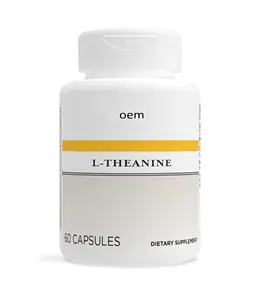 L-theanine rahat bir durumu desteklemek için-sağlıklı stres yanıtı-Vegan ve glutensiz Amino asit takviyesi