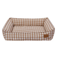Lit rectangulaire lavable pour chien et chat toutes saisons pour petit et grand chien avec fond antidérapant