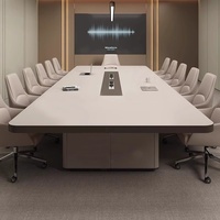 Grande table de formation pour bureau ou salle de conférence Combinaison de chaises longues moderne et simple Grande table