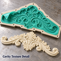 Moulure décorative de porte en résine Tietuo + noyau en silicone PU C296-G3, grain de bois naturel, usine chinoise, faible MOQ