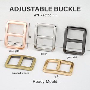 25 38 51mm 트라이 글라이드 버클 1인치 금속 합금 조절식 슬라이더 버클 1인치 1.5인치 2인치 가방 스트랩 및 백팩용 조절 슬라이더 버클 - Product Image 4