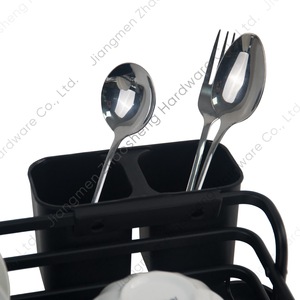 Escurridor de Platos Cuadrado para Encimera de Cocina, de Secado Rápido, con Espacio para Cucharas - Product Image 1