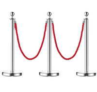 Poteaux de guidage de foule pour expositions muséales, barrières de délimitation avec corde rouge, poteaux de délimitation pour mariages et événements