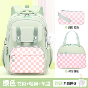 Pink Rolling School <b>Bag</b> Kids and for With Lunch <b>Bag</b> Lunch Boxes for School Kids Bpa Free and Lunch Mini Cooler <b>Bag</b> Nylon - Product Image 3