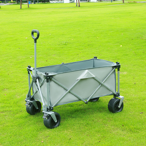 <strong>Collapsible</strong> <strong>Wagon</strong> Cart Folding Beach <strong>Wagon</strong> with Big All-Terrain Wheels Large Weight Capacity Heavy Duty Cart for Camping Garden - Product Image 6