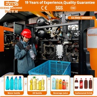 Machine professionnelle de soufflage de bouteilles en plastique Eceng K4 10000BPH, souffleuse de bouteilles PET à 4 cavités pour la fabrication de bouteilles d'eau potable et d'huile
