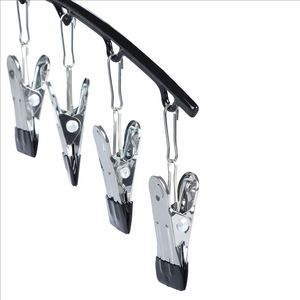 Yuyang 요가 바지 주최자 옷장 공간 절약 멀티 클립 걸이 주최자 레깅스 금속 옷걸이 옷장 보관 - Product Image 5