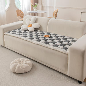 ज्यामितीय पैटर्न बुन बे विंडो मोटी प्लुश गैर-पर्ची घर टैटू चटाई सार्वभौमिक सभी मौसमों सोफे कुशन - Product Image 5