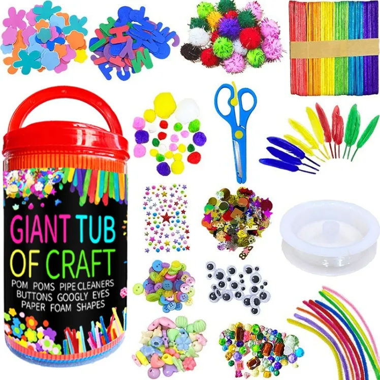 Hot Sale Kids Educational School DIY Arts And Crafts Accessories Set