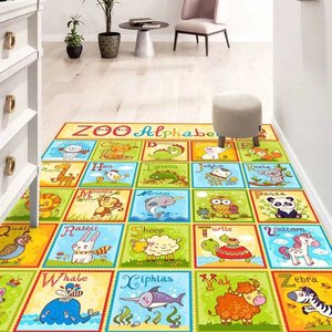 <span class=keywords><strong>Alfombra</strong></span> <span class=keywords><strong>Infantil</strong></span> Personalizada, <span class=keywords><strong>Alfombra</strong></span> de Juego Suave, <span class=keywords><strong>Alfombra</strong></span> de Desarrollo Tipo Rompecabezas, Alfombras Infantiles con Patrones Coloridos de Dibujos Animados - Product Image 4