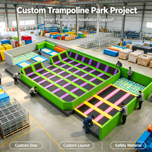 Centro de Entretenimiento Infantil Comercial, Parque de Atracciones, Área de Juegos con Trampolín, Equipo de Trampolín Interior con Piscina de Pelotas y Tobogán Grande - Product Image 5