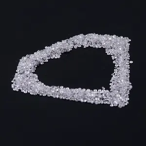 3MM 5MM DEF color VS clarity diamanti sciolti taglio brillante rotondo HPHT lab grown diamond per gioielli di alta qualità in vendita