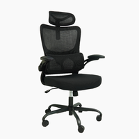 Chaise d'ordinateur ergonomique pivotante en maille à dossier haut avec appui-tête réglable et soutien lombaire chaises de bureau inclinables pour le bureau à domicile