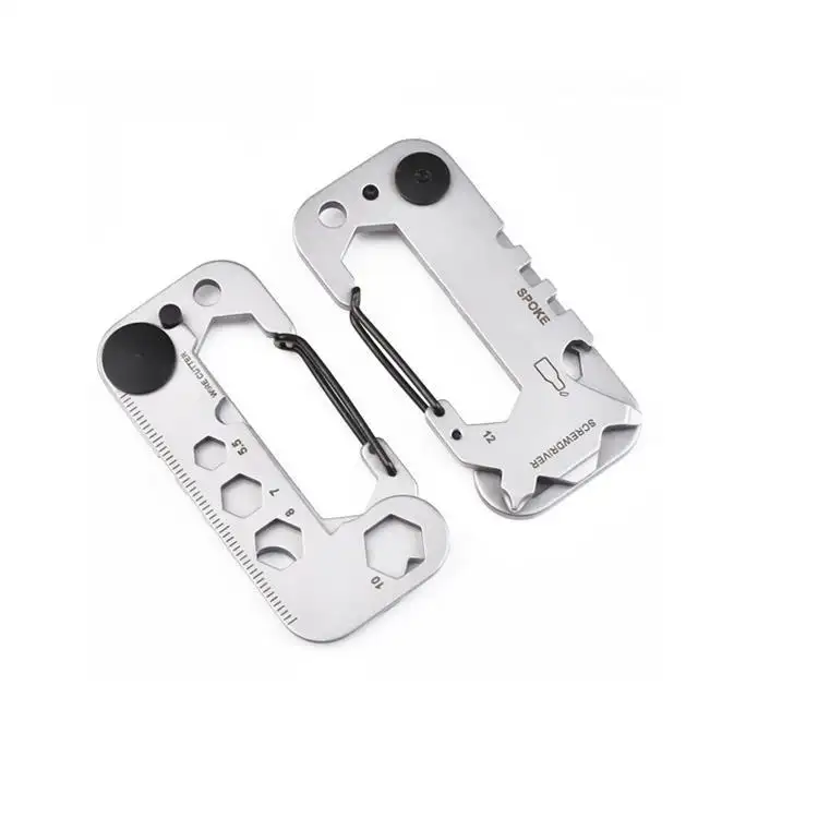 EDC Multi-Tool Carabiners Stainless Steel Construction for Hiking Camping Travel Outdoor Gifts for Men Women