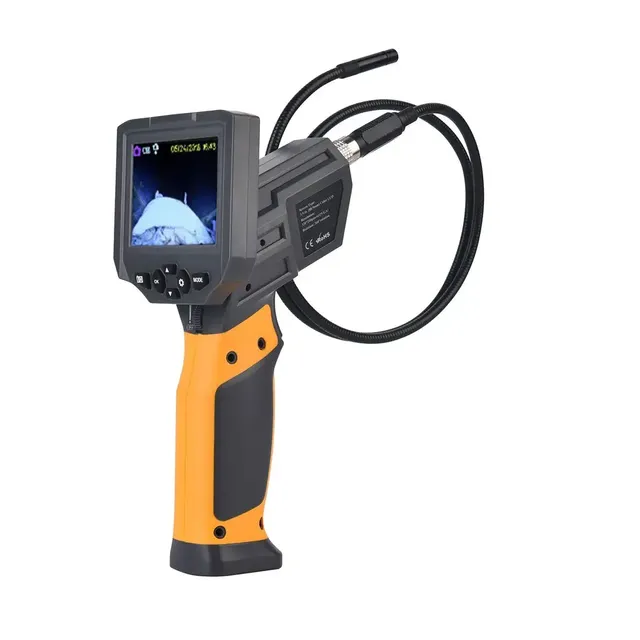 IP68 Waterproof 37/51mm Dual Lens 360 Degree Rotation Underwater Drainage Pipe Inspection Borescope Pan and Tilt Camera