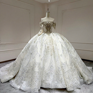 Vestido de Novia Moderno Barroco Xx95 con Encaje, Corsé con Cuentas de Cristal, Escote Corazón, Cola Capilla, Sin Espalda, Largo hasta el Suelo - Product Image 1