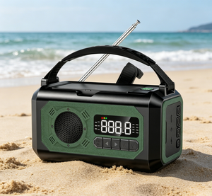 <span class=keywords><strong>Radio</strong></span> Portátil AM/FM/WB con Manivela y Panel Solar, con SOS para Supervivencia, Emergencias al Aire Libre, 10000 mAh - Product Image 3
