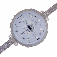 Module d'éclairage LED RGB XQD 8 mm, étanche, DMX, pleine couleur, pour affichage d'événements en extérieur, compatible DC12V