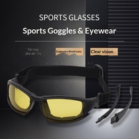 Lunettes de sport d'extérieur avec sangle antidérapante, lunettes de cyclisme, lunettes de course, lunettes tactiques de protection