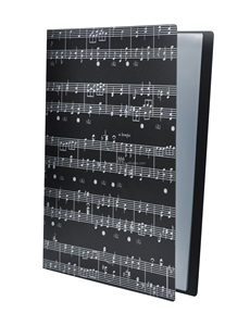 Foglio di <span class=keywords><strong>musica</strong></span> File di carta di archiviazione di documenti porta fogli bianchi File di plastica A4 dimensioni 40 tasche (foglio di <span class=keywords><strong>musica</strong></span> nero) - Product Image 4