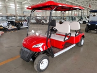 Voiturette de golf électrique 4 roues 4 places, luxe, OEM personnalisable, freins à disque, batterie lithium/plomb-acide, moteur AC 3-5KW