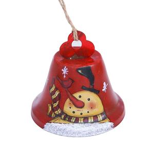 Cloche de noël décoration de noël arbre décoration pendentif créatif nouveau produit corde de chanvre poupée vieil homme bonhomme de neige cloche pendentif - Product Image 4