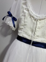 Robe de danse de scène pour filles blanches pour enfants 6-16/adulte XS-XXL Performance Wear Ballet Dancer Dress Performance