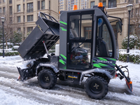 Souffleuse à neige professionnelle YUGONG à double moteur, trois-en-un, pour routes municipales, avec lame rotative, balayeuse, 1106 kg