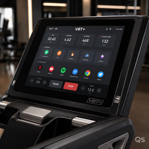 Tapis roulant électrique commercial 2026 avec écran tactile 18,5 pouces, système Android, moteur AC 6,0 CV, idéal pour les professionnels des salles de sport de luxe, clubs et hôtels - Product Image 2
