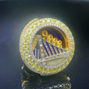 Bague de champion des Warriors FH <span class=keywords><strong>2022</strong></span>, bague de sport classique à la <span class=keywords><strong>mode</strong></span>, bague de <span class=keywords><strong>basket</strong></span>-ball en or, tendance, en laiton et zircon, pour fiançailles, fête, anniversaire - Product Image 4